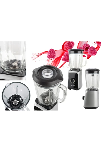 Zln3925 | Stand Blender | 1.5l Cam Hazne | 1000w | 2 Hız Ayarı | Pulse Fonksiyonu | Buz Kırma - Resim 6