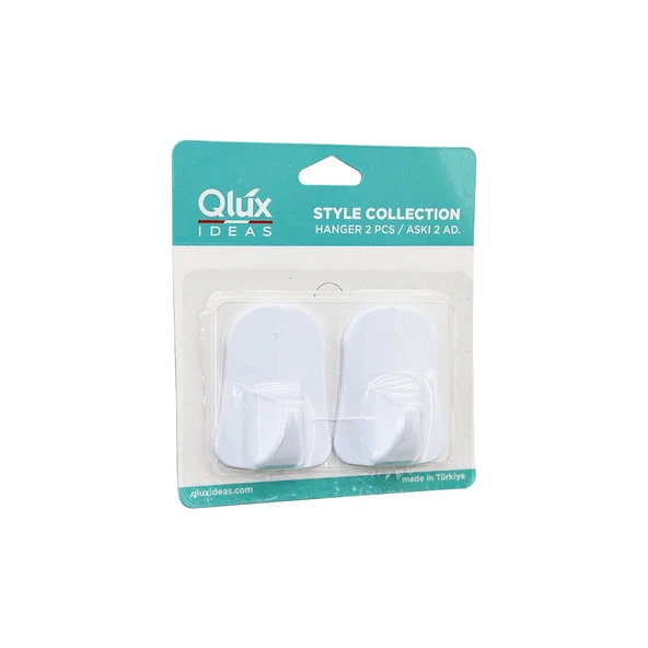 QLUX L-00735 2PCS OPAK BEYAZ PLASTİK ASKI (5314) ürün görseli