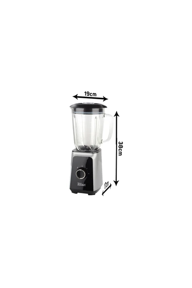 Zln3925 | Stand Blender | 1.5l Cam Hazne | 1000w | 2 Hız Ayarı | Pulse Fonksiyonu | Buz Kırma - Resim 8