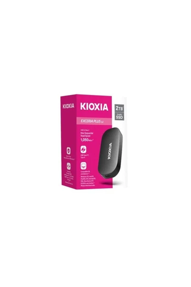 Kioxia Exceria Plus G2 LXD20K001TG8 USB 3.2 1 TB Taşınabilir SSD Teşhir - Resim 2