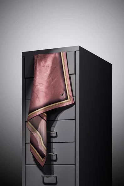 %100 Twill İpek Mermer Desenli Gül Kurusu Renkli 90x90 Eşarp Dikim Şekli : El Dikişi - Resim 3