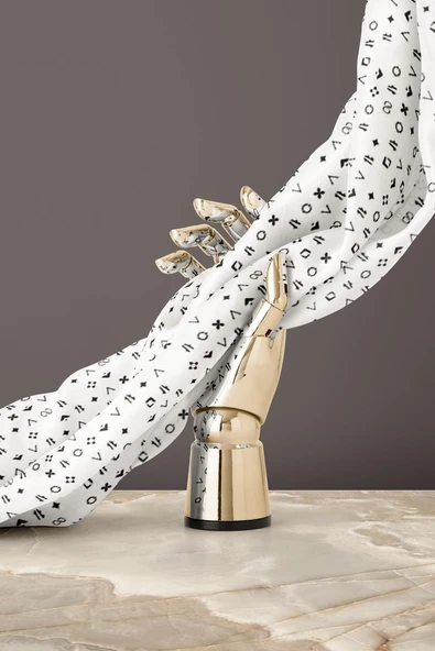 %100 Twill İpek Çıtır Motif Desenli Krem - Siyah Renkli 90x90 Eşarp Dikim Şekli : El Dikişi - Resim 5