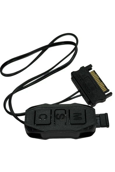 ARGB Kontrolcü 5v 3 Pin - SATA Siyah RENK ARGB Dönüştürücü RGB Denetleyici Kablo - Resim 4