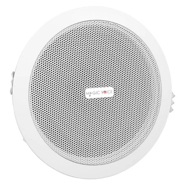 Magicvoice TPI-350 5.25" (13.5 CM) Hat Trafolu Alçıpan/Asma Tavan Tipi Hoparlör (6W RMS - MP3 USB Uyumlu) - Beyaz - Resim 3