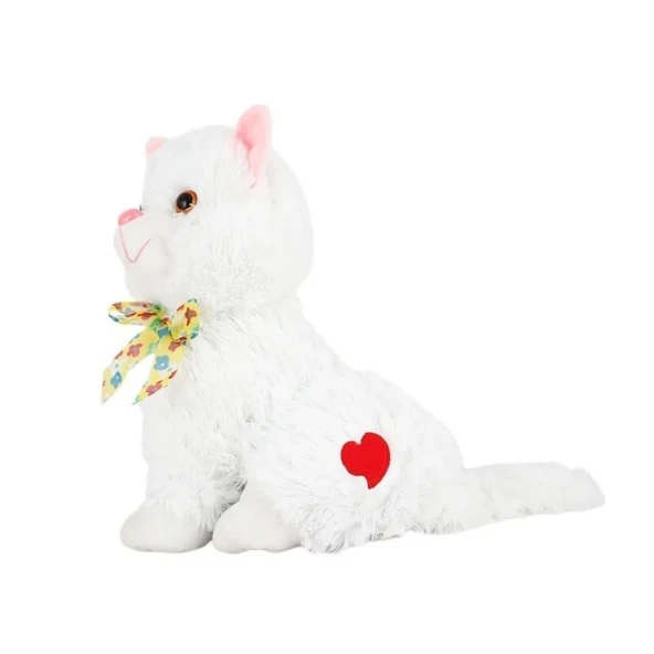 Sesli Peluş Van Kedisi 33 cm Miyavlayan Oyuncak Van Kedisi - Resim 3