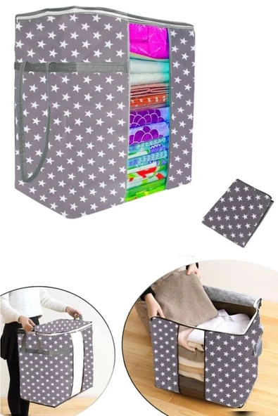 12 Adet Pencereli Hurç Mega Boy Çok Amaçlı Düzenleyici 40x40x75 Cm 0256 - Resim 2