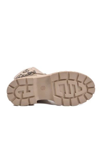 Cool Bej İçi Polarlı Kaymaz Kız Çocuk Bot Dante F - Resim 5