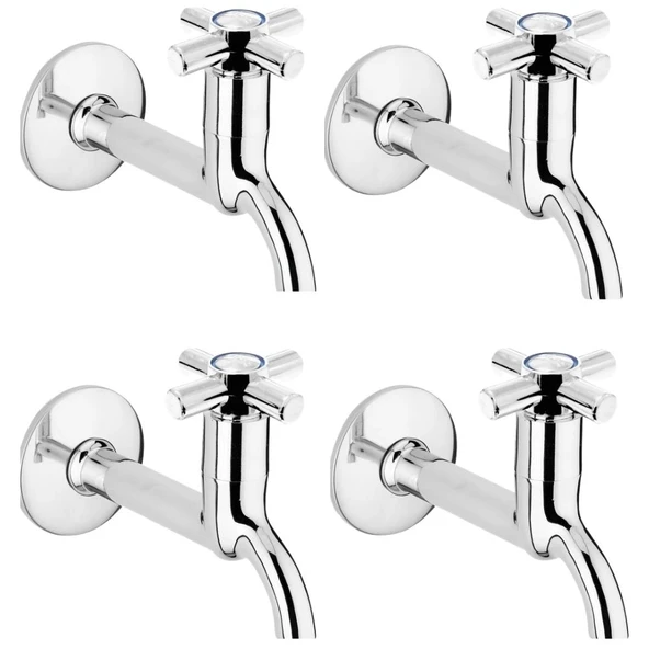4lü Artı Aç Kapa 4 Kollu Krom Çevirveli Musluk Duvardan Tek Girişli ürün görseli