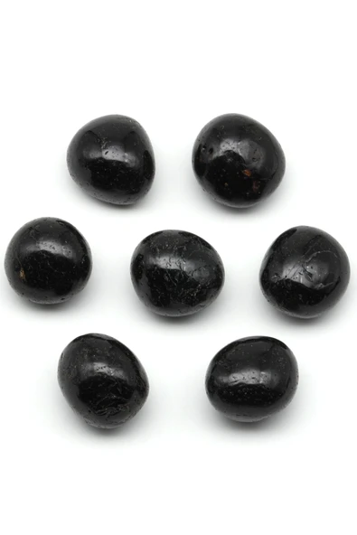 Turmalin Doğal Taş Tamburlanmış Parça - Tımbıl - Resim 2