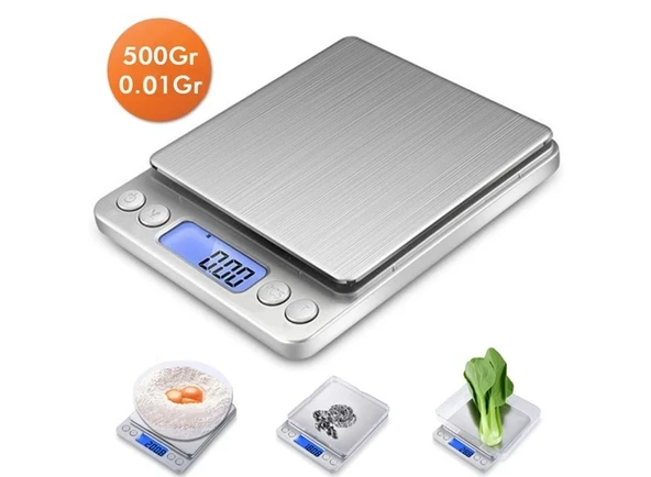 Crown Dijital Göstergeli Kare Mutfak Terazi (3 Kg/0.1) - Resim 2