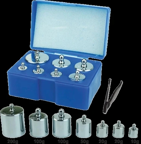 Diamond Terazi 8 Parça Ağırlık Paslanmaz Krom Gram Seti (300gr-200gr-100gr-50gr-20gr-10gr) ürün görseli 1