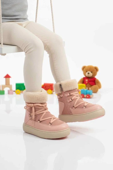 Cool Pudra İçi Polarlı Kaymaz Kız Çocuk Bot Selis F ürün görseli