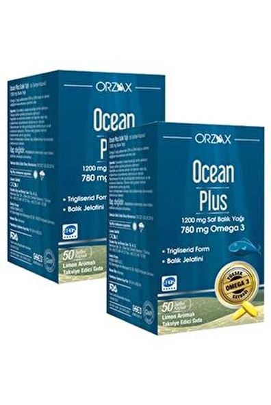 Ocean Plus 1200 Mg Omega3 Balık Yağı 50 Kapsül 2 Adet ürün görseli 1