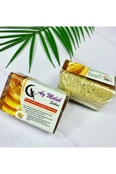 Sabun Doğal Kabak Lifli Sütlü Ballı Sabunu - Resim 3