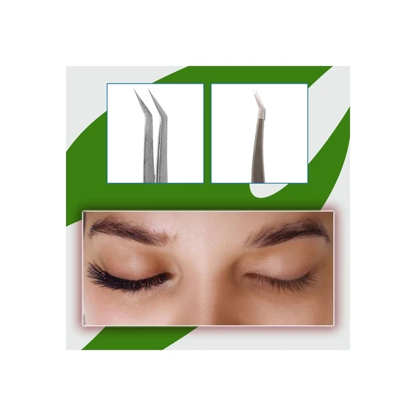 İpek Kirpik Takma Şekillendirme Ve Düzeltme Cımbızı 856 - Resim 3