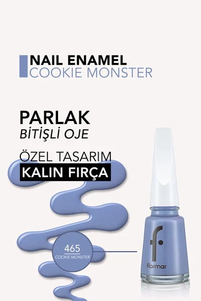 Flormar FNE-465 Cookie Monster New - Resim 5