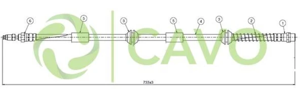 Vag On Fren Hortumu Touareg 02> - Cavo C900 219a ürün görseli