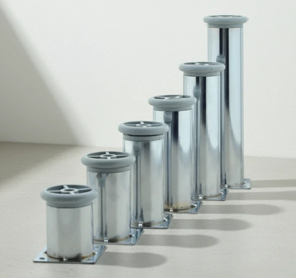 LUDIA 6 Farklı Ölçüde Metal Ayarlanabilir Tablalı Mobilya Ayağı (6cm,8cm,10cm,12cm,15cm,20cm) - Resim 3