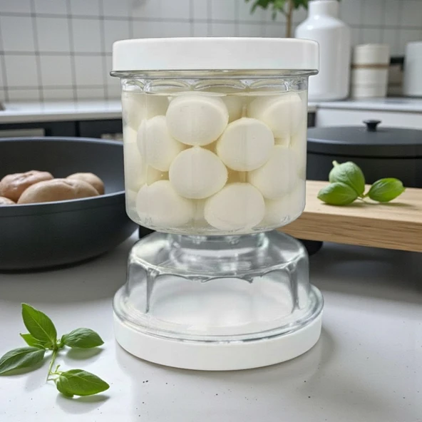 Technow VPS-023 Sulu Peynir Zeytin ve Turşu Saklama Kabı 500 ml - Resim 2