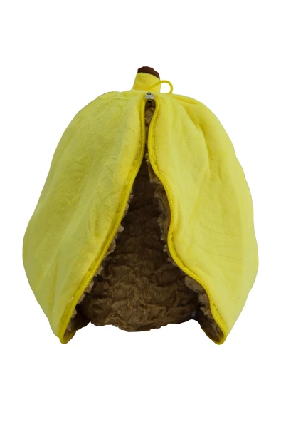 Peluş Maymun Hem Muz Hem Maymun 30 Cm - Resim 3