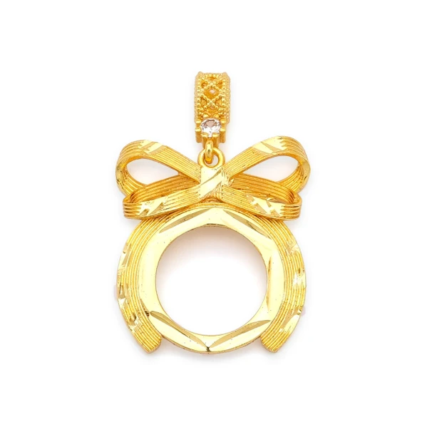 Altın Kaplama İmitasyon  Çeyrek Çerçeveli Kolye Ucu TGR-738 ürün görseli 1