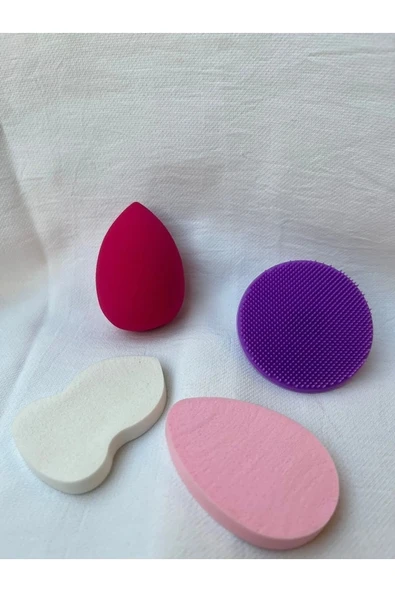 4’lü Yumuşak Cilt Makyaj Süngeri Seti ürün görseli