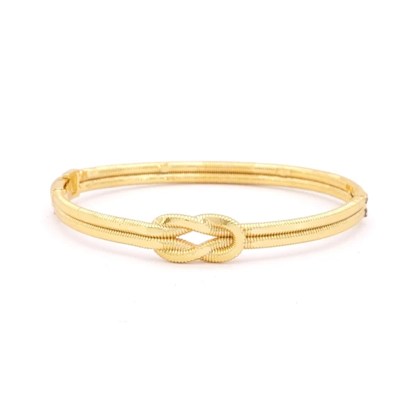 Altın Kaplama İmitasyon Aşk Düğümü Kelepçe Bileklik BLZ-649 ürün görseli 1