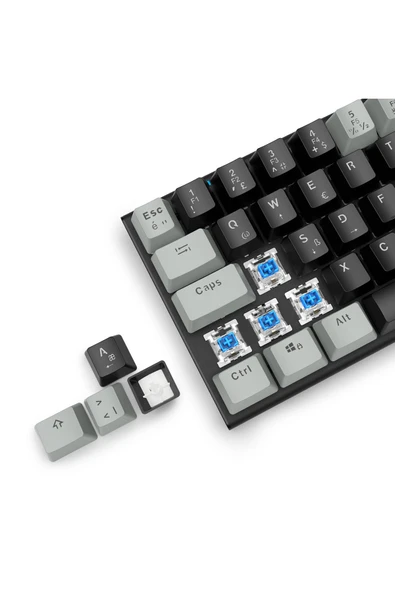 Mini T9 Mekanik Oyuncu Klavyesi Blue Switch Türkçe Mekanik Oyun Klavyesi - Resim 2