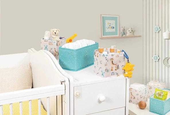 Baby 3'lü Kullanışlı Çekmece Düzenleyici Çok Amaçlı Organizer Kutu (yeşil) ürün görseli 1