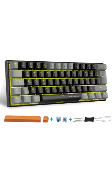 Mini T9 Mekanik Oyuncu Klavyesi Blue Switch Türkçe Mekanik Oyun Klavyesi ürün görseli 1