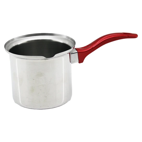 NO-7  ÇELİK CEZVE  KIRMIZI KULP (5314) ürün görseli