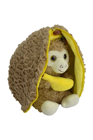 Peluş Maymun Hem Muz Hem Maymun 30 Cm ürün görseli 1