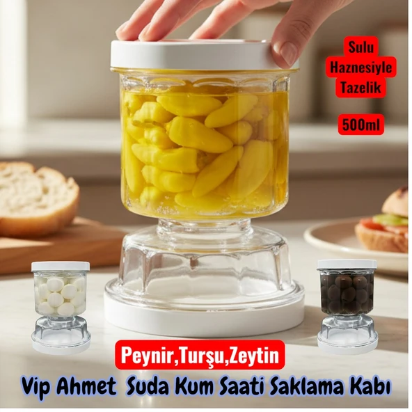 Technow VPS-023 Sulu Peynir Zeytin ve Turşu Saklama Kabı 500 ml ürün görseli 1