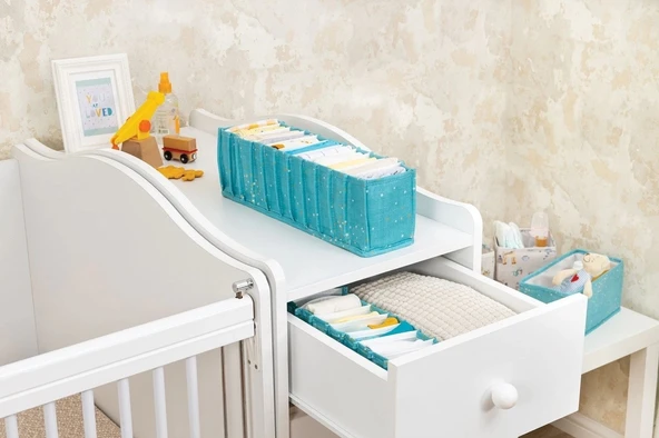 Baby Akordiyon Organizer Çekmece Düzenleyici Small (yeşil) - 04102 ürün görseli