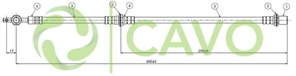 Toyota On Fren Hortumu Corolla 87-92 - Cavo C800 207a ürün görseli