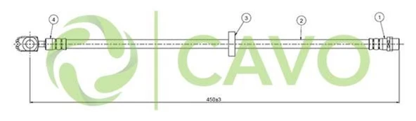 Vag On Fren Hortumu Golf IV Bora 98> Beetle 98> Octavıa 98> - Cavo C800 543b ürün görseli 1