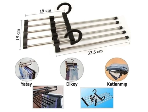 Magic Hanger 5in1 Pantolon Askısı (5314) - Resim 3