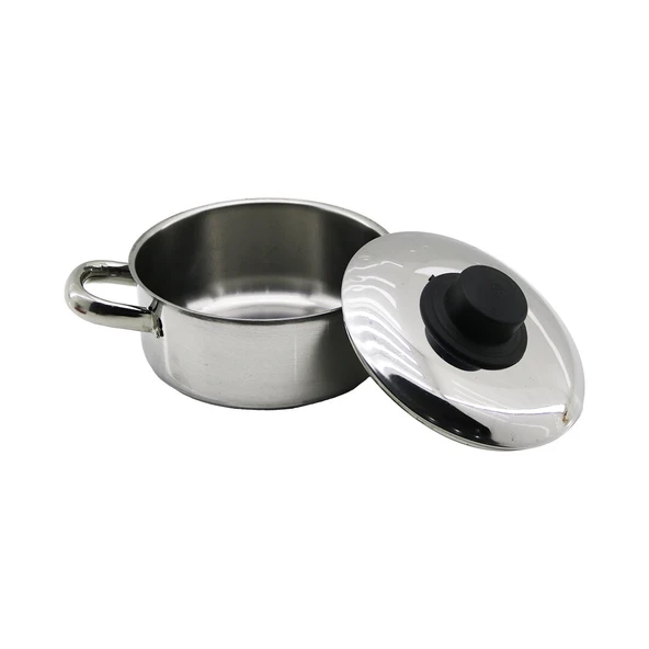 14CM   METAL KAPAK   MİNİ  ÇELİK TENCERE (5314) ürün görseli 1