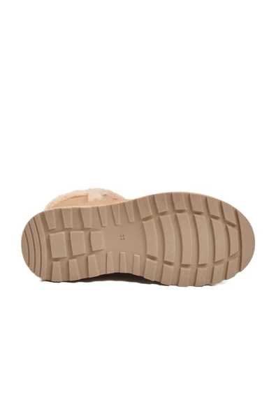 Cool Bej İçi Polarlı Kaymaz Kız Çocuk Bot Lina F - Resim 5