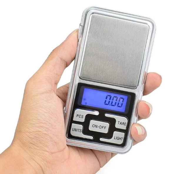 Crown Dijital Göstergeli Hassas Elektronik Kuyumcu Cep Terazisi (500 Gr-0.01) - Resim 2