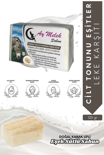 Sabun Doğal Kabak Lifli Eşek Sütü Özlü Sabunu ürün görseli