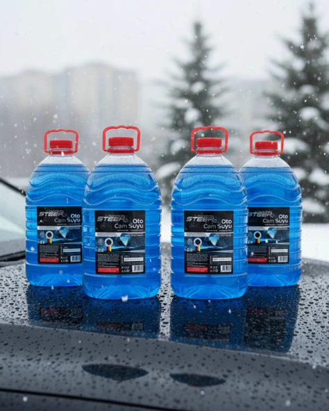 STEEP Oto Cam Suyu -20 Derece Antifriz İçerikli 5 Lt 4 Adet - Resim 4
