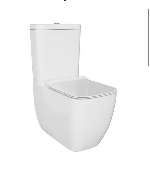 S25 SQUARE DUVARA SIFIR KANALSIZ KLOZET+REZERVUAR+İÇ TAKIM+KLOZET KAPAĞI SET ürün görseli