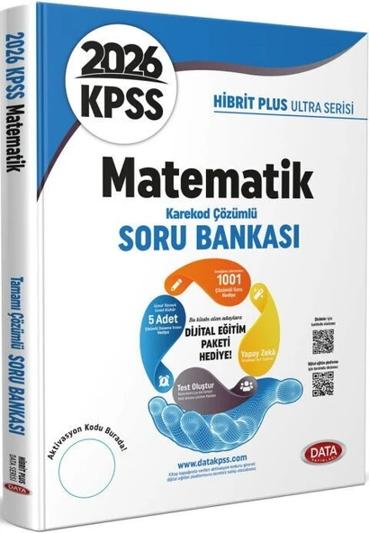 2026 KPSS Matematik Hibrit Plus Ultra Serisi Soru Bankası Data Yayınları ürün görseli 1