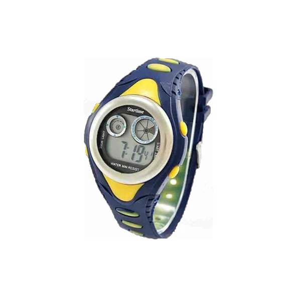 Sarı Lacivert Fenerbahçe Taraftar Dijital Çocuk Saati ürün görseli 1