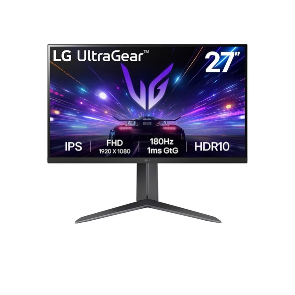 LG  UltraGear 27 180Hz IPS 1ms GtG Full HD IPS HDR10 Pivot Gaming Monitör-27GS65F-B ürün görseli 1