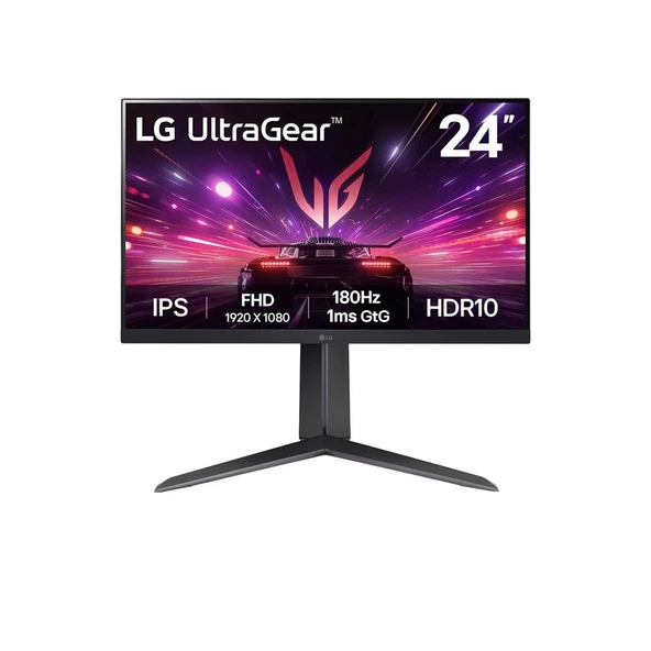 LG  UltraGear 24™ 180Hz IPS 1ms GtG Full HD IPS HDR10 Pivot Gaming Monitör-24GS65F-B ürün görseli 1