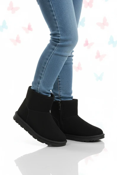 Pepino Siyah Süet İçi Kürklü Soğuğa Dirençli Kız Çocuk Bot 2096 F ürün görseli