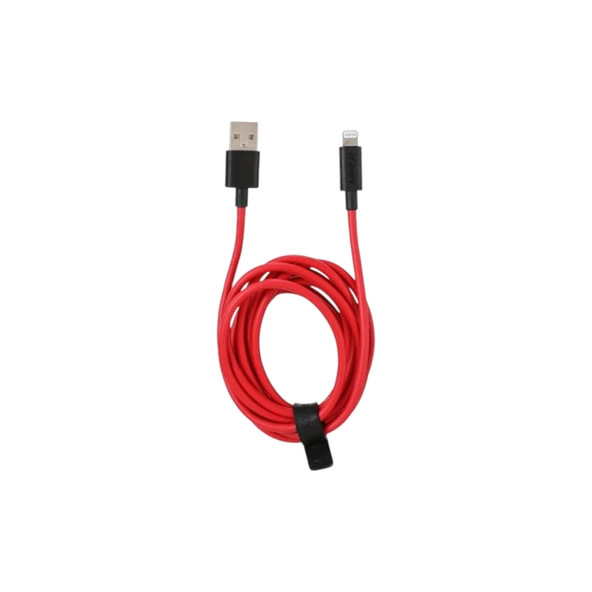 Iphone Hızlı Şarj ve Veri Kablosu 2m - Kırmızı - Resim 2