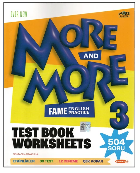 Kurmay ELT More and More 3. Sınıf English Test Book Worksheets ürün görseli